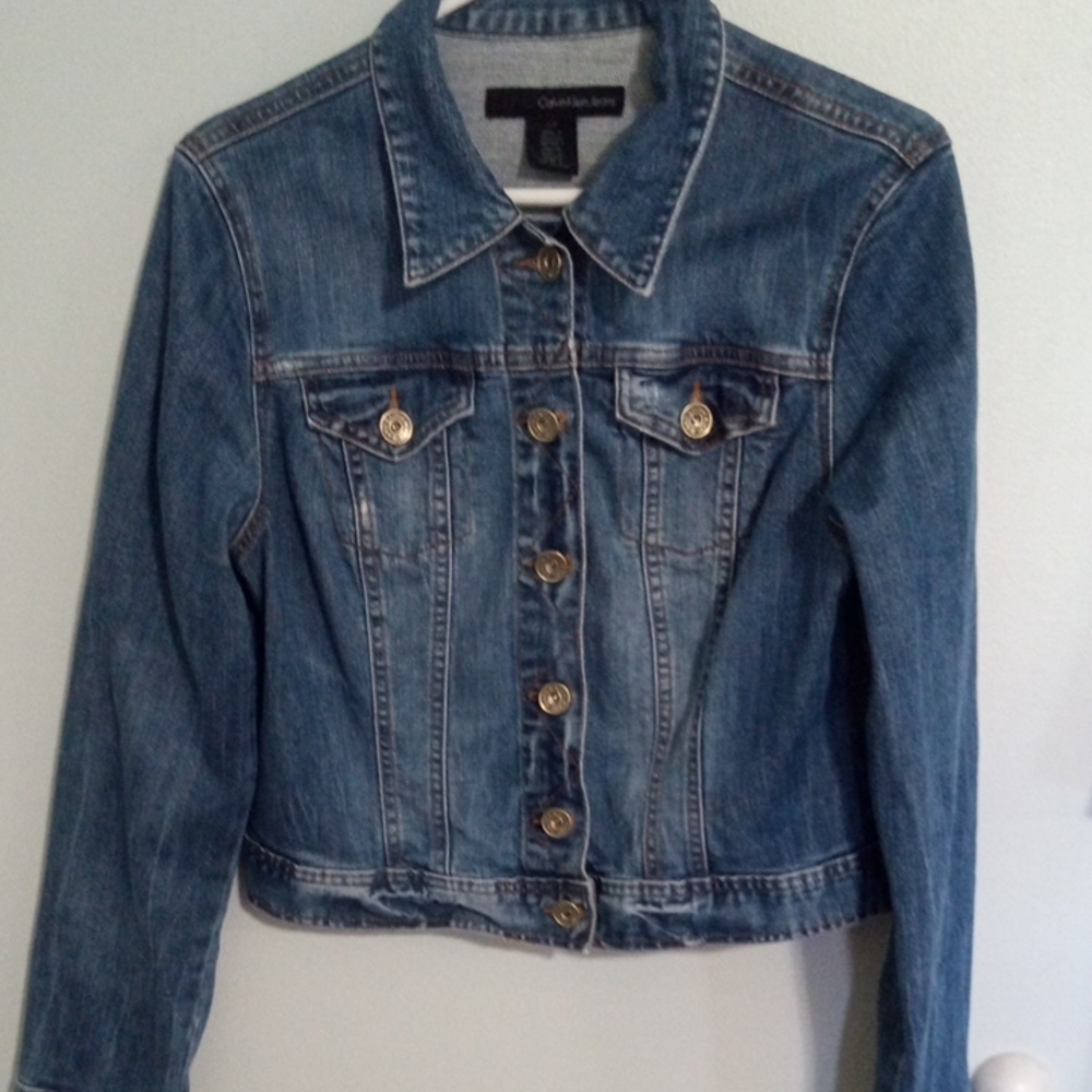 Calvin Klein Women's Classic Blue Jean Jacket
